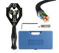 Herramienta Pelacables - Alicates Aislados Crimpadores Y Cortadores Para Cable - Herramienta Pelacables 22-40 mm,Para Pelar, Cortar Y Desconectar Cables Y Terminales De Tornillo Eléctricos Y Automotri