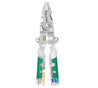 Herramienta pelacables para alambre | Pelacables para cables, comprobador de tensión multifuncional plegable para prensar para electricistas, bricolaje, mantenimiento de precisión