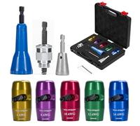 Herramienta pelacables Twister para taladro, herramienta pelacables mejorada 2024 y conector de torsión de alambre para cortadores 6-14 AWG, herramienta profesional 8 en 1 para electricista