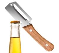 Herramienta peladora de cocina: cortador de alimentos con agarre de madera, rebanador de verduras de precisión, hoja de acero inoxidable | Gadget de preparación de fruta, patata, tomate, pepino, calab