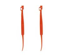 Herramienta peladora de naranjas, removedor de cáscara de naranja y limón cítrico, dispositivo de apertura de frutas de cocina de plástico, 2 uds.