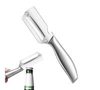 Herramienta peladora multifuncional para verduras | Rascador portátil de acero inoxidable con abrebotellas, raspador de verduras | Para frutas, patatas, limón, interior, oficina, viajes, hombre, mujer