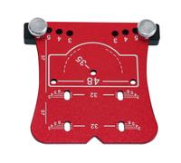 Herramienta perforadora de bisagra de carpintería de 35 mm, guía de taladro de aleación de aluminio con marco limitador para un posicionamiento preciso de bisagras de gabinete para trabajos de chapa