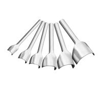 Herramienta perforadora de cuero - Cortador semicircular de 6 piezas, cortador semicircular para artesanía en cuero | Juego de perforadores para cortar extremos de cinturones de cuero, para hacer corr