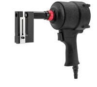 Herramienta perforadora de metal - Cabezal de abrazadera giratorio de 360°, márgenes ajustables y presión para un uso eficiente en fábrica y oficina