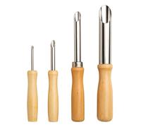 Herramienta perforadora eficiente de varios tamaños para tapa, soportes de limonada, estaciones de bebidas, cafeterías, hogares, 4 piezas/juego de perforadoras de operaciones rápidas