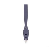 Herramienta perforadora redonda para manualidades de cuero, punta de acero reemplazable con varias opciones de agujeros para costuras creativas (3 mm, 2 dientes)