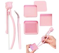 Herramienta Perlas De Fusión - Kit Clasificación Perlas Termofusibles Con Mango Ergonómico Antideslizante | Organizador Portátil Para Ṕerlas De Fusión | Set Creativo Familiar Aguja Pinzas Pala Al