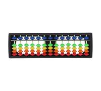 Herramienta portátil de cálculo de ábaco soroban de 13 columnas con libro de matemáticas de ábaco de color
