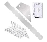 Herramienta portátil de configuración de guitarra, medidor de diapasón, accesorios fáciles de usar, textura de metal para ajustes fáciles