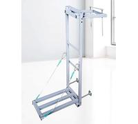 Herramienta portátil de instalación de CA - Escalera de pared ajustable con elevador para configuración y reparación de unidades al aire libre