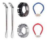 Herramienta portátil para radios de bicicleta, llave de centrado de rueda con palancas de neumáticos, llantas, pezones tensores, llave de radios de bicicleta, herramienta portátil de ajuste de radios