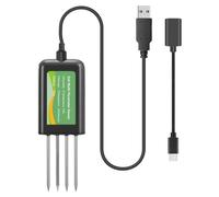 Herramienta probadora de suelo de acero inoxidable 316L IP68 resistente al agua alimentada por USB para exportación rápida de datos a través de la aplicación móvil, uso agrícola, herramienta de