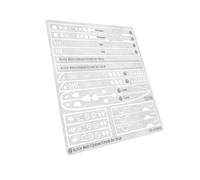 Herramienta profesional, accesorios para pasatiempos, regla suave, detalles, plantillas, herramienta de manualidades para modelos, regla de trazado de acero inoxidable