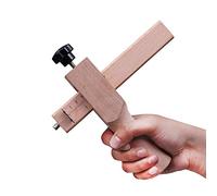 Herramienta Profesional Corte Cuero Regulable 0 10cm 3 Hojas Afiladas Máquina Cortar Tiras de Cuero con Escala Milimétrica para Artesanos, Tapicería y Proyectos DIY