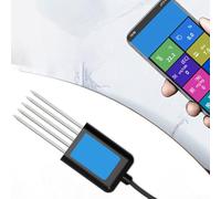 Herramienta profesional de análisis de suelo USB para agricultura, mide pH NPK humedad temperatura conductividad, sonda de acero inoxidable IP68 (D)