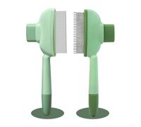 Herramienta Profesional De Aseo Mascotas Con Dientes Acero Inoxidable Peine Para Perros Autónomo Para Mantenimientos Largos Y Cortos Cabello 2 Piezas Ergonómicas Mascotas Peinador