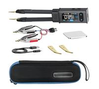 Herramienta profesional de comprobación de flujos con tecnología Kelvin Clip, diseño de medidor de puente ABS para medición de espacios reducidos, medidor de alta precisión