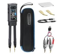 Herramienta profesional de comprobación de flujos con tecnología Kelvin Clip, diseño de medidor de puente ABS para frecuencia de medición de espacios reducidos