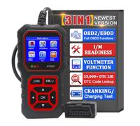 Herramienta Profesional de diagnóstico automotriz de escáneres OBD2, para vehículos posteriores a 1996 Protocolo OBDII automotriz Voltaje/Vida útil