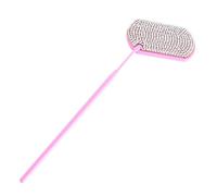 Herramienta profesional de mano larga con espejo de pestañas con decoración Rhinesotne para extensión de pestañas postizas e inspección de pestañas de maquillaje