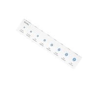 Herramienta profesional de medición de anillos acrílicos para medición precisa para piedras preciosas redondas ovaladas cuadradas para hacer joyas