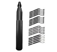 Herramienta profesional de metal para cortar bordes de madera con piezas de corte de repuesto y mango cómodo