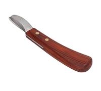 Herramienta Profesional para Herrador, Cuchillo de Pezuña Superafilado, Tijeras Recortadoras de Pezuña de Acero Inoxidable con Mango de Madera de Goma para Pezuña de Caballo de