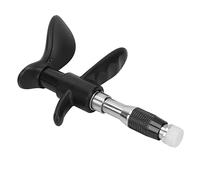 Herramienta QuiropráCtica de 10 Niveles, Ajustador de Columna de Masaje de Espalda Manual, Masajeador de Cabeza úNica para Relajar el Cuerpo, con Caja de Aluminio (Negro)