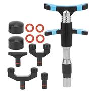 Herramienta quiropráctica de mano masajeador de columna de acero inoxidable duradero, multifuncional y potente dispositivo negro