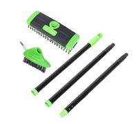 Herramienta Quitahierbas Cepillo manual con mango ajustable | Herramienta de Jardinería Para Usar En Sendero, Adoquín, Grieta, Acera, Pasillo, Patio, Césped, Jardín Y Exterior