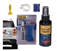 Herramienta Quitar Emblemas Coche - Eliminador Adhesivo | Utensilio Despegado Emblemas | Extracción No Destructiva Emblema Traseros, Retira Letras Metal Carrocería, Disuelve Residuos Pegatina, Incluy