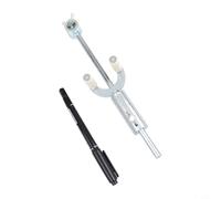 Herramienta raspadora de marcas de cejas para reparación de abolladuras de chapa de automóvil con rango ajustable de 0 a 20 cm y marcador