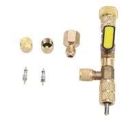Herramienta removedora del núcleo de la válvula con doble tamaño SAE 1/4 pulg. y 5/16 pulg., instalador removedor del núcleo de la válvula para sistemas de aire acondicionado, (Juego de 32 piezas.)