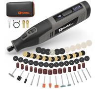 Herramienta Rotativa Inalámbrica con 80 Accesorios - Mini Amoladora Eléctrica con Batería 4000mAh, 6 Velocidade (8000-28000 RPM), Carga Rápida Type-C para Cortar, Taladrar, Tallar y Manualidades DIY