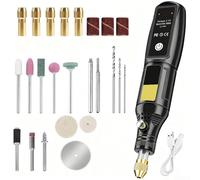 Herramienta rotativa inalámbrica recargable con 24 accesorios para grabar, moler, cortar y uso DIY con cargador USB
