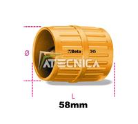 Herramienta Sbavatubi beta 345 Desbarbado Interno De 3A 42mm Diámetro Metal