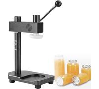 Herramienta selladora de latas de soda, máquina de sellado manual de tazas, altura ajustable para latas de aluminio y plástico
