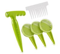 Herramienta sembradora y excavadora, sembradora de jardín ajustable para jardinería en casa con control de profundidad, fácil de usar, manual de plántulas