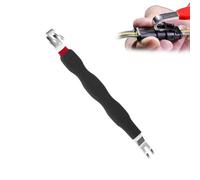 Herramienta separadora de conectores eléctricos automotrices, liberación de terminales eléctricos, herramienta extractora automática de diseño de doble extremo para enchufes de vehículos black 1pcs