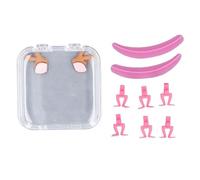 Herramienta separadora de extensión de pestañas, separador de pestañas de silicona para extensiones de pestañas, varilla de elevación de pestañas reutilizable lavable con caja de