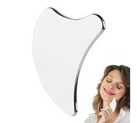 Herramienta Sha,Cuerpo de acero inoxidable Sha - Piedra Sha de acero inoxidable - Herramientas de masaje manual Piedras de masaje facial efectivas para rejuvenecimiento y recuperación