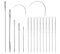 Herramienta Snag Nab It, 10 agujas de reparación de enganches + 7 agujas de mano resistentes para el hogar, herramienta de reparación de tejidos y tejidos, aguja de costura de cuero, aguja de costura