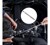 Herramienta telescópica de recogida magnética de 3.5 libras con construcción de acero inoxidable fuerte para reparación y mantenimiento de automóviles, se extiende de 132 mm a 645 mm (plata)