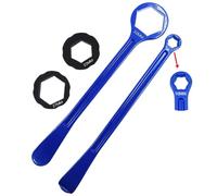 Herramienta Universal para neumáticos de Motocross, Palanca, Cuchara, Llave para Eje, Cambio de neumáticos Compatible con de Motocicleta EXC CRF YZ(Blue Tire Lever)