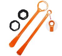 Herramienta Universal para neumáticos de Motocross, Palanca, Cuchara, Llave para Eje, Cambio de neumáticos Compatible con de Motocicleta EXC CRF YZ(Orange Tire Lever)