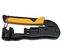 Crimpadora de compresión, crimpadora de alambre y crimpadora coaxial para cableado interior y exterior, Klein Tools VDV211-063, amarillo