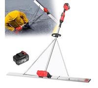 Herramienta Vibratoria Para Solera De Hormigón, Con 1 Batería, Pantalla Digital + 9 Velocidades, Inalámbrica/Arranque Con Una Sola Tecla, Para Colocación De Suelos Y Cimientos,A