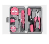 herramientas 13-Pcs Household DIY Tool Kit for Women Compact Tool Box Set with Essential Starter Tools for Home Projects grande(13piece)