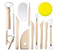 Herramientas Arcilla,13 Pcs Herramientas de Cerámica Herramientas de Escultura Herramientas de Arcilla Kit Ceramica,Herramientas Modelado para DIY Arte Cerámica Manualidades Tallado Artístico